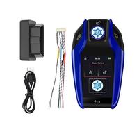 LIXSAZSE Chiave intelligente per telecomando LCD per auto Sostituzione chiave intelligente LCD per telecomando per auto per tutti i modelli con pulsante di avvio/arresto del motore, Blu