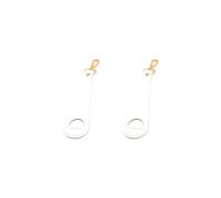 LIXSAZSE Chiave per chiusura per borsa con clip per cappello Comodo portachiavi per i viaggiatori Clip per cappello in PU per viaggiare sulla borsa per per chiusura a chiave da viaggio, due