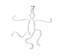 LIXSAZSE Ciondolo alla moda regolabile Base vuota Cera d'api Staffa per collana leggera Uomo Donna Accessori per la creazione di gioielli, M/Bianco-oro