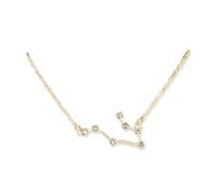 LIXSAZSE Collana dell'amicizia con strass Ins Friends Gift con ciondolo per scheda espositiva per regali di compleanno del festival dell'amante dell'amico, Gemelli d'oro