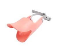 LIXSAZSE Copertura per la bocca dell'animale domestico Museruola per cani morbida e traspirante regolabile Coperture a becco d'anatra Museruole da masticare anti- Buona elasticità, Rosa, M