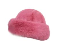 LIXSAZSE Copri completamente la testa e le orecchie con il cappello da cosacco Cappello invernale in pelliccia sintetica offre accogliente contro il vento e, Rosa, per 60 cm