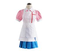 LIXSAZSE Costume cosplay Super Dangan 2 Mikan Tsumiki Set completo uniforme da infermiera cosplay in cotone carino, confortevole e alla moda, Come mostrato, l