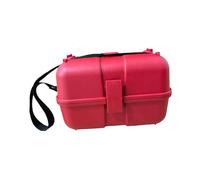 LIXSAZSE Custodia per strumenti, custodia impermeabile, leggera e portatile, adatta per strumenti di misurazione e set di livellamento. Accessori misurazione multifunzionali, Rosso, 20x30x20cm