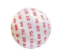 LIXSAZSE Dadi in acrilico per giochi di ruolo D100 Accessorio per giochi poliedrici compatti Avventure in movimento Realizzati acrilico robusto Gioco, Rosso, 48 mm