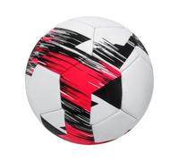 LIXSAZSE Dai il via al successo con la camera d'aria in gomma del pallone da calcio misura 5 ufficiale per un allenamento di calcio con ritenzione d'aria eccezionale, bianco rosso