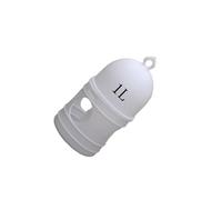 LIXSAZSE Distributore di acqua per uccelli, compatibile con pappagalli, funzioni automatiche, fornitura di acqua fresca per tutti gli uccelli, bottiglia sospesa, grande capacità, Bianco, 16x12 cm