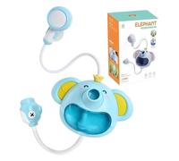 LIXSAZSE Doccia elettrica con Elefante Piacevole Momento del Bagno per Bambini ABS Piccolo Elefante Doccia Giochi d'Acqua Artefatto Doccia Doccia Giocattolo