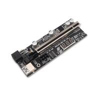 LIXSAZSE Dual Card USB Temperatura Digital Display Adattatore PCI- da 1x a 16x Extender con accessorio per scheda madre video GPU