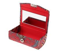 LIXSAZSE Elegante custodia per rossetto e lucidalabbra con specchio per riporre i prodotti di bellezza essenziali, lucidalabbra con specchio per borsa. Davvero più spazio per il rossetto, Bordeaux