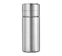 LIXSAZSE Escursionismo Viaggio Portatile Sottovuoto Home Office Hotel Bottiglia Termica in Acciaio Per Inox Contenitore per Boccette Regalo di Compleanno, D'argento, Tipo 1 400 ml