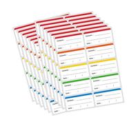 LIXSAZSE Etichette essenziali per la conservazione in cucina, adesivi per la data degli alimenti per una comoda organizzazione. Queste etichette autoadesive sono realizzate in carta, non strappano