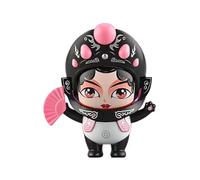 LIXSAZSE Facciale antistress per bambola panda da 3 pezzi con opera in ABS ispirata al patrimonio culturale con bambola del Sichuan da 3 pezzi, Rosa, 8.5 * 7.6 * 9.5 cm