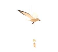 LIXSAZSE Gabbiano volante in legno, una scelta creativa per decorare le pareti, arricchisce l'ambiente domestico con trame naturali, ciondolo decorativo a forma di uccello,