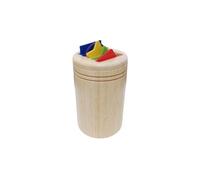 LIXSAZSE Giocattoli per lo sviluppo cognitivo dei bambini Incoraggiano la partecipazione attiva Puzzle in legno per bambini Classificazione dei colori Tazza, digitare+4