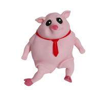 LIXSAZSE Giocattolo Antistress Elastico Maiale Rosa Rilassante e Comodo da Quando spreme Il Maiale TPR Giocattolo Antistress da spremere, 15 * 15 cm