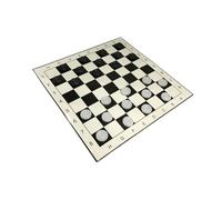 LIXSAZSE Gioco di dama da viaggio educativo Scacchiera classica pieghevole Il divertimento dei bambini incoraggia lo sviluppo del cervello Pianificazione strategica Dama portatile per bambini Gioco a