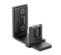 LIXSAZSE Guide per porte scorrevoli in lega di alluminio trattate con vernice nera, eleganti e resistenti, per porte scorrevoli inferiori