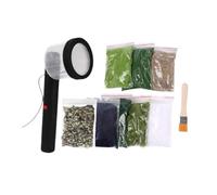 LIXSAZSE Il kit completo per piantare erba include un applicatore antiscivolo per erba statica e strumenti per una facile scena del modello Mini floccaggio statico Sandtable