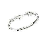 LIXSAZSE Incantevole ramoscello spina foglia ramo aperto anelli per dito proposte lega in argento sterling 925 anelli squisiti anello proposta