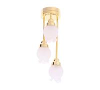 LIXSAZSE Lampada a sospensione per casa delle bambole, decorazioni per la casa, regali, lampadario in miniatura Per unico fatto a mano per cucina, sala da pranzo, lampadario in , Stile E