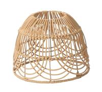 LIXSAZSE Lampada da soffitto a sospensione con paralume in rattan intrecciato, con cavità che soddisfano le esigenze di illuminazione moderna con un tocco artistico. Paralume per lampadario vintage