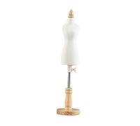 LIXSAZSE Manichini da cucito in miniatura, corpo femminile, piccolo, resistente, taglia regolabile, mini abito, manichino per costumi, mini abito, manichino, da sarta, 33 cm con linea