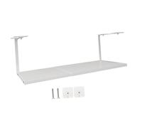 LIXSAZSE Mensola portaoggetti per dispensa sottopensile, facile da montare, semplifica l'organizzazione efficiente delle aree della cucina e del bagno. Cestino portaoggetti sottopensile, Bianco