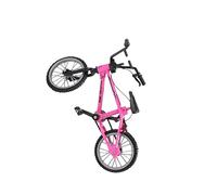 LIXSAZSE Mini bicicletta giocattolo pressofusa, divertente aggiunta da usare come decorazione per torte, aggiungendo un tocco di stravaganza alle celebrazioni, Rosa, 11x8cm