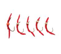 LIXSAZSE Mosche da Pesca a Mosca Worm 5 Pezzi San Juan Squirmy Patterns La Scelta Migliore per Una Pesca alla Trota Efficace Durante Tutto L'Anno Mosche per trote Esche Worm