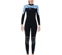 LIXSAZSE Mute da 3MM Isolamento Muta da Sub Professionale di Un Pezzo Comodo Tessuto a Tre Strati Addensato Mantieni Caldo Tuta da Surf, Blu Donna S