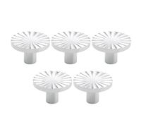 LIXSAZSE Ottone di 5 maniglie per cucina e maniglie per cassettiera in ottone, maniglia per porta in lega di zinco, pomello per cucina, bagno, cassetto, digitare+5