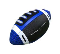 LIXSAZSE Pallone da rugby ufficiale per bambini, taglia 3, per giochi al chiuso e all'aperto, ufficiale americano , Blu , 11x22 cm