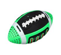 LIXSAZSE Pallone da rugby ufficiale per bambini, taglia 3, per giochi al chiuso e all'aperto, ufficiale americano , Verde , 11x22 cm