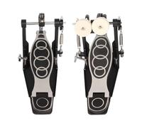 LIXSAZSE Pedale per grancassa resistente, antiscivolo, corsa liscia e regolabile per appassionati di strumenti a percussione. Pedale per grancassa a due catene per batteristi rock.
