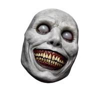 LIXSAZSE Per Maschera horror di Halloween, scatena il terrore, Per maschera da demone in vinile inquietante per un look spaventoso di Halloween. Il prodotto è realizzato in vinile, bianco