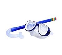 LIXSAZSE Per Maschera subacquea e set da snorkeling per bambini dai 3 ai 7 Offre ampie visioni e migliora le esperienze subacquee dei bambini. Set da snorkeling per dai 3 ai 7, Blu, 35x15x6cm