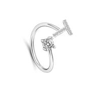 LIXSAZSE Personalità aperta Lettera femminile Anelli impilabili Colore Gioielli Regalo Ragazza Lega Fedi nuziali alla moda Coppia Amicizia, Tipo18