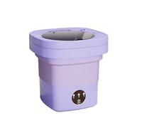 LIXSAZSE Piccola lavatrice portatile con comandi a pulsante per la lavatrice pieghevole per biancheria intima da viaggio, Viola