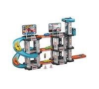 LIXSAZSE Pista da corsa per auto da gioco, divertente gioco interattivo per ragazzi e ragazze che imparano attraverso l'assemblaggio creativo, può incoraggiare i bambini a, 78 pezzi