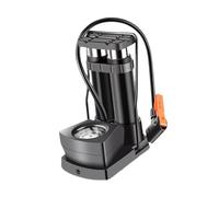 LIXSAZSE Pompa a pedale per bicicletta con manometro di precisione, cilindro per gonfiaggio rapido, necessita di un gonfiatore a pedale ad pressione dotato manometro precisione.