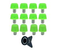 LIXSAZSE Pratici tacchetti di ricambio per scarpe da calcio con chiave inglese, tacchetti per scarpe da calcio, attrito e prevenzione dello scivolamento durante l'attività, Verde