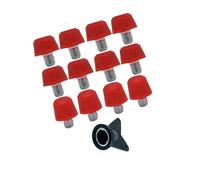 LIXSAZSE Pratici tacchetti di ricambio per scarpe da calcio con chiave inglese, tacchetti per scarpe da calcio, attrito e prevenzione dello scivolamento durante l'attività, Rosso