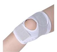 LIXSAZSE Protezione per articolazioni di Supporto del Ginocchio Donna Pressurizzata Traspirante Fascia Fissa Elastica Corsa Escursionismo Alpinismo Sport, Bianco/Piede Destro/L