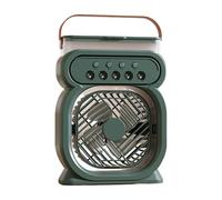 LIXSAZSE Raffreddatore d'aria portatile con luce notturna a LED, serbatoio di grande capacità, vento morbido, luci notturne a sette colori, mini raffreddatore d'aria per domestico in ABS, verde