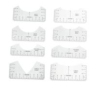 LIXSAZSE Righello per il posizionamento delle magliette in PVC flessibile normale per progetti creativi di miglioramento aziendale di magliette, righello per il posizionamento di, Trasparente