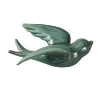 LIXSAZSE Scultura da parete in ceramica con uccelli, decorazione per la casa, regalo per bambini e bambine, in ceramica con effetto rompighiaccio ad temperatura.