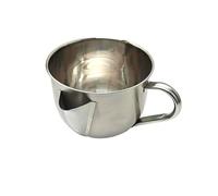 LIXSAZSE Separatore di grasso per sugo, filtro in acciaio inossidabile, liscio utilizzato per tacchino, manzo, pollo, schiumatoio per la separazione dei grassi, bianco argento, trappola per grassi