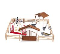 LIXSAZSE Set da gioco con cavallo e cavaliere, giocattolo per bambini, ragazzi e ragazze, ideato per ispirare il gioco creativo mentre impara a conoscere i cavalli, set da, Uomini Cavaliere