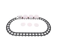 LIXSAZSE Set di trenini per sushi, set di binari per trenini per sushi, divertente giocattolo rotante per bambini, pista per attività coinvolgimento, gioco rotante, gioco ruolo , Bianco , 3 sezioni